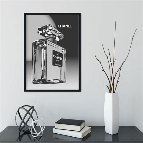 chanel poster black and white|chanel no 5 framed pictures.